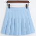 New Spring high waist ball pleated skirts Harajuku Denim Skirts solid a-line sailor skirt Plus Size Japanese school uniform