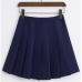 New Spring high waist ball pleated skirts Harajuku Denim Skirts solid a-line sailor skirt Plus Size Japanese school uniform