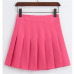 New Spring high waist ball pleated skirts Harajuku Denim Skirts solid a-line sailor skirt Plus Size Japanese school uniform