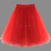 New Women Skirt Fashion Tulle Skirt Girls Pink Skirt Tutu Lolita Petticoat Bridesmaids Vintage Midi Skirt Saias Faldas Plus Size