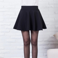 New short skirts womens 2019 new style casual vintage girls skirts for school red pleated mini skater skirt high waist plus size