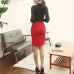 Pencil Skirt Skirts Womens Falda Saias Jupe Crayon Faldas Mujer Women High Waist Black Saia Office Ladies Midi Skirt Tight 2019