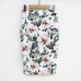 Pencil Wrap Office Skirts Women's Floral High Waist Skirts Vintage Elegant Print Midi Skirt 2018 Summer Wholesale Dropshipping