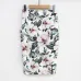 Pencil Wrap Office Skirts Women's Floral High Waist Skirts Vintage Elegant Print Midi Skirt 2018 Summer Wholesale Dropshipping