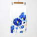 Pencil Wrap Office Skirts Women's Floral High Waist Skirts Vintage Elegant Print Midi Skirt 2018 Summer Wholesale Dropshipping