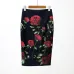 Pencil Wrap Office Skirts Women's Floral High Waist Skirts Vintage Elegant Print Midi Skirt 2018 Summer Wholesale Dropshipping