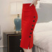 Plus Size New Fashion 2019 Women Skirt Midi Skirt Slim OL Sexy Open Slit Button Slim Pencil Skirt Elegant Ladies Skirts 2 Colors