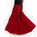 Plus Size S-5XL Solid Sexy Skirts Harajuku Elegant Black Red Long Skirt Pleated Evening Party Clud Female Fashion Office Ladies