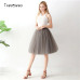 Quality 5 Layers 60cm Fashion Tulle Skirt Pleated TUTU Skirts Womens Lolita Petticoat Bridesmaids Midi Skirt Jupe Saias faldas