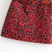 Red Leopard Print Belt Mini Women Skirts Plus Size Pencil Female Vintage Skirt Jupe Femme Faldas Mujer