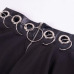 Rosetic Women Gothic Skirt Summer Sexy Women Hoop Hollow Out Skirts Sexy Women Black Iron Ring Female Mini Skirt Club Wear Goth