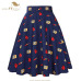 SISHION Black Skirt Women High Waist Plus Size Floral Print Polka Dot Ladies Plaid Skirts Skater 50s Swing Vintage Skirts Womens