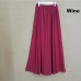 SK71 Long Skirt Elegant Style Women Pastel Jupe Pleated Chiffon Maxi Skirts Floor-Length Saia Vintage Saias Womens Solid Faldas