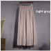 SK71 Long Skirt Elegant Style Women Pastel Jupe Pleated Chiffon Maxi Skirts Floor-Length Saia Vintage Saias Womens Solid Faldas