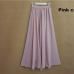 SK71 Long Skirt Elegant Style Women Pastel Jupe Pleated Chiffon Maxi Skirts Floor-Length Saia Vintage Saias Womens Solid Faldas