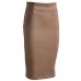 Sainishi Super Deals Women Suede Solid Color Pencil Skirt Female Spring Autumn Basic High Waist Bodycon Split Knee Length Skirts