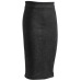 Sainishi Super Deals Women Suede Solid Color Pencil Skirt Female Spring Autumn Basic High Waist Bodycon Split Knee Length Skirts