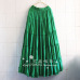 SexeMara 2019 Korean Beach Mid Umbrella Long Skirts Summer Femininas Candy Color Maxi Chiffon Skirt Elastic Waist Pleated Skirts