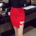 Sexy Ladies Asymmetrical Skirt High Waist Hollow Out Dance Clubwear Short Mini Bodycon Skirts Black Red New Fashion 200-873