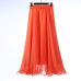 Sherhure 2019 High Waist Women Chiffon Long Skirts Floor Length Ruffles White Summer Boho Maxi Skirt Saia Longa Faldas