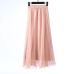 Sherhure 2019 High Waist Women Chiffon Long Skirts Floor Length Ruffles White Summer Boho Maxi Skirt Saia Longa Faldas