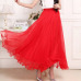 Sherhure 2019 High Waist Women Chiffon Long Skirts Floor Length Ruffles White Summer Boho Maxi Skirt Saia Longa Faldas