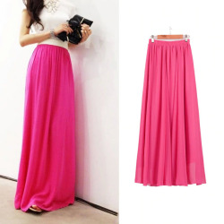 Sherhure 2019 Summer Women Maxi Skirt Two Layer Boho High Wasit Women Long Chiffon Skirt Saias Floor Length Women White Skirt