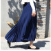 Sherhure 2019 Summer Women Skirt Vintage Long Skirt Saias High Waist Women Maxi Skirt Saia Longa Falda Pleated Skirt Jupe