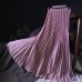 Sherhure 2019 Summer Women Skirt Vintage Long Skirt Saias High Waist Women Maxi Skirt Saia Longa Falda Pleated Skirt Jupe