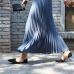 Sherhure 2019 Summer Women Skirt Vintage Long Skirt Saias High Waist Women Maxi Skirt Saia Longa Falda Pleated Skirt Jupe