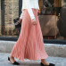 Sherhure 2019 Summer Women Skirt Vintage Long Skirt Saias High Waist Women Maxi Skirt Saia Longa Falda Pleated Skirt Jupe