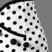 Sisjuly women short skirt vintage white polka dots skirts sexy chic summer asymmetric bowknot female vintage skirts girl bottom