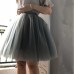 Skirts Womens 7 Layers Midi Tulle Skirt Fashion Tutu Skirts Women Ball Gown Party Petticoat 2018 Lolita Faldas Saia