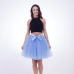 Skirts Womens 7 Layers Midi Tulle Skirt Fashion Tutu Skirts Women Ball Gown Party Petticoat 2018 Lolita Faldas Saia