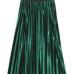 Skirts womens Autumn And Winter High Waisted Skinny Female Velvet Skirt Pleated Skirts Pleated long Skirt S9820