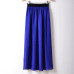 Spring Summer Autumn Fashion Pleated Maxi Skirt Amazing Chiffon Long Skirt Women High Quality High Waist