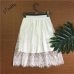 Spring Summer Women  Skirt  Sexy Lace Mesh Hollow Out   Slim  Bodycon Tight  Pencil Elegant Transparent  Black White Skirt D006