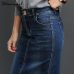 Streamgirl Women Denim Skirt Long Saia Jeans Women's Skirt Denim Skirts For Women Summer Vintage Black Long Skirts Female Saia