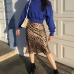 Summer 2019 kawaii boho bodycon leopard print high waist skirts womens midi leopard skirt punk streetwear korean style