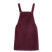 Summer Bib Pocket Front Overall Women Skirts 2019 Burgundy Square Neck Pinafore Cute Shift Skirt Female Retro Corduroy Skirt