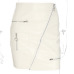 Sweetown White Korean Style Skirts Womens Street Style A Line Skirt Summer 2018 High Waist Vogue Steampunk Leather Short Skirt