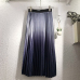 TIGENA Gradient Velvet Midi Long Skirt Women Fashion 2019 Autumn Winter Vintage Elegant Elastic High Waist Pleated Skirt Female