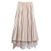 TIGENA Reversible Velvet Tulle Long Skirts Women Fashion 2018 Autumn Winter High Waist Pleated Skirt Female Elegant Long Skirt