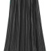 Trytree Spring Summer Pleated Skirt Womens Vintage High Waist Skirt Solid Long Skirts New Fashion Metallic Skirt Female