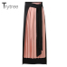 Trytree Spring summer women skirt Casual Polyester Chiffon Asymmetry High waist zipper skirt Fashion streetwear long skirts