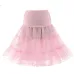 Tulle Skirts Womens Fashion High Waist Pleated Tutu Skirt Retro Vintage Petticoat Crinoline Underskirt Faldas Women Skirt saia
