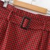 Vadim women vintage plaid midi skirt sashes buttons side zipper retro ladies casual streetwear chic mid calf skirts BA145