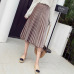 Velvet Lining Tulle Skirts Women 2019 Spring Polka Dot Skirt Female High Waist Pleated Midi Long Skirt Can Wear Two Sides