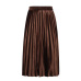 Velvet Pleated Skirts Women 2018 Autumn Winter Fashion Streetwear Midi Skirt Ladies Elastic Hight Waist Casual Skirt Black Green