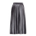 Velvet Pleated Skirts Women 2018 Autumn Winter Fashion Streetwear Midi Skirt Ladies Elastic Hight Waist Casual Skirt Black Green